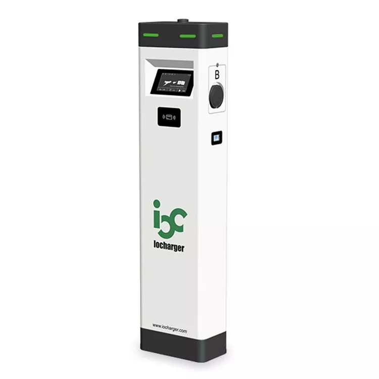 OCPP Pedestal 2×7-22KW Dual AC Commercial EV Charger
